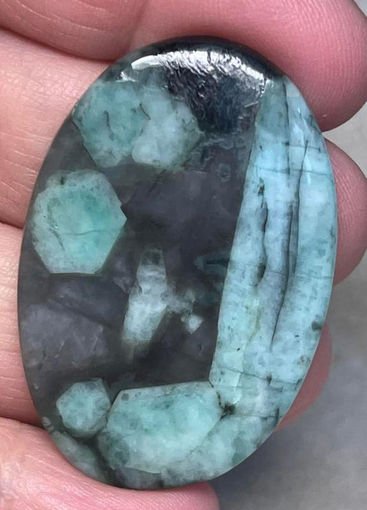 Oval 45x30mm Emerald Cabochon 44