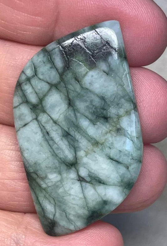 Freeform 46x26mm Emerald Cabochon 48