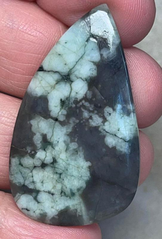 Freeform 45x27mm Emerald Cabochon 56