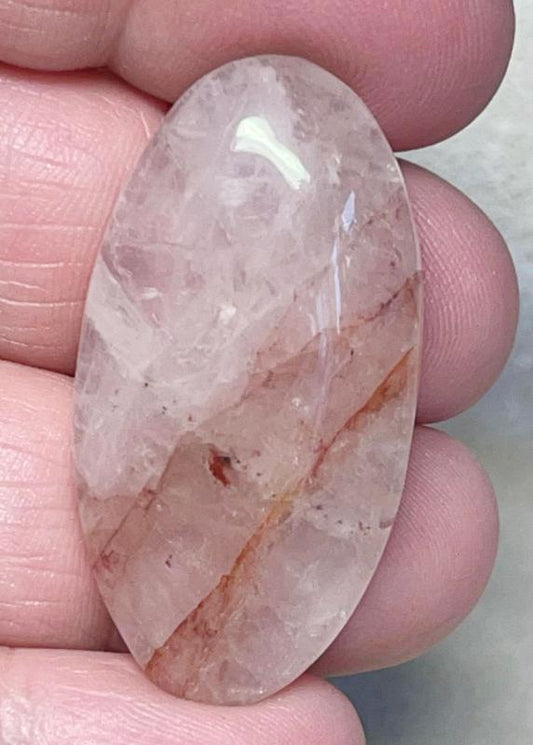 Oval 39x20mm Hematoid Quartz Cabochon 07