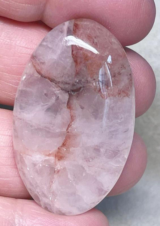Oval 44x26mm Hematoid Quartz Cabochon 08