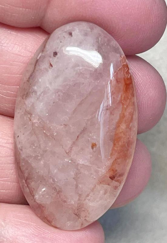 Oval 41x24mm Hematoid Quartz Cabochon 09