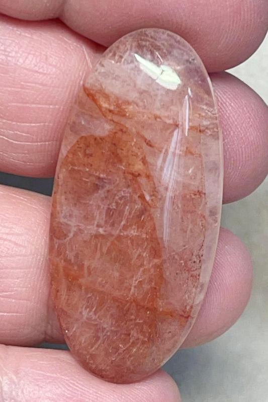 Oval 42x20mm Hematoid Quartz Cabochon 10