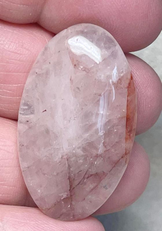 Oval 38x22mm Hematoid Quartz Cabochon 16