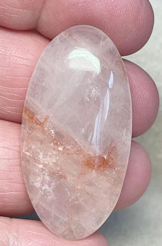 Oval 44x22mm Hematoid Quartz Cabochon 19