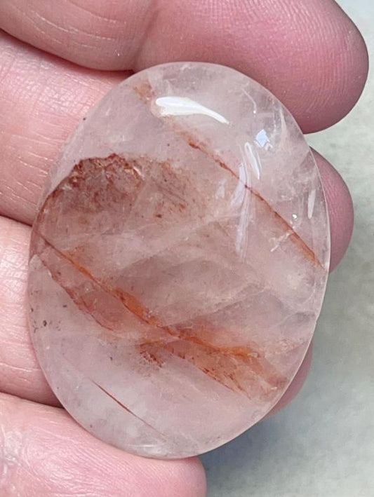 Oval 43x31mm Hematoid Quartz Cabochon 22