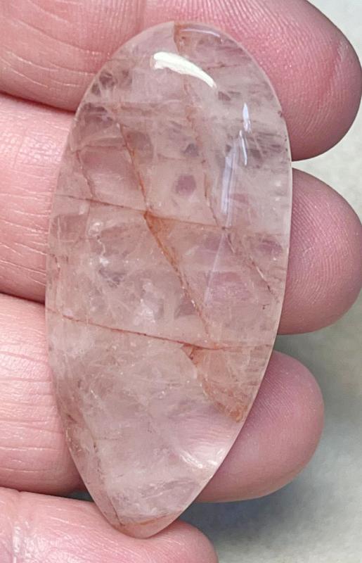Teardrop 52x23mm Hematoid Quartz Cabochon 27