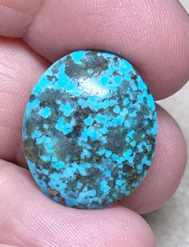 Oval 22x18mm P Turquoise Cabochon 54
