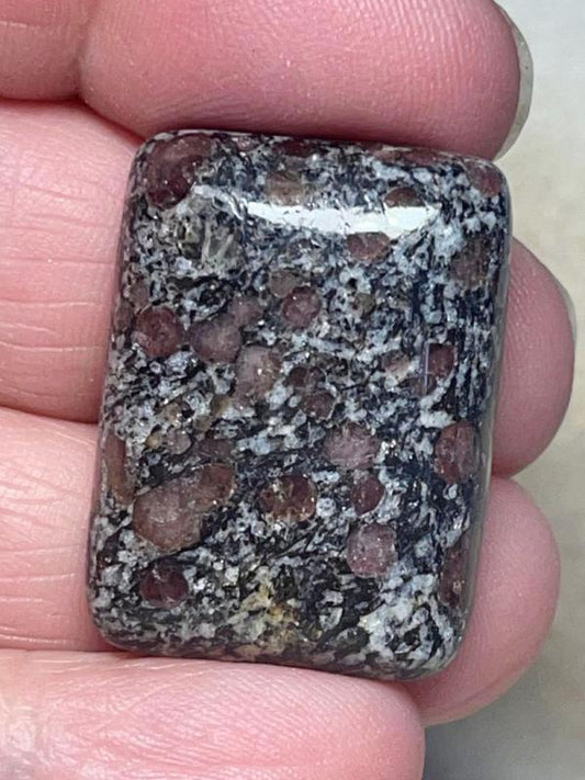 Rectangle 29x22mm Spinel in Matrix Cabochon 08