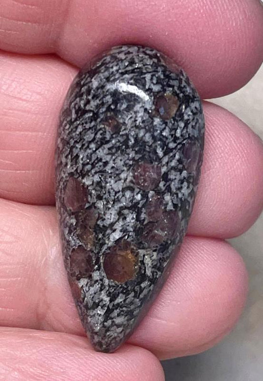 Teardrop 36x17mm Spinel in Matrix Cabochon 09