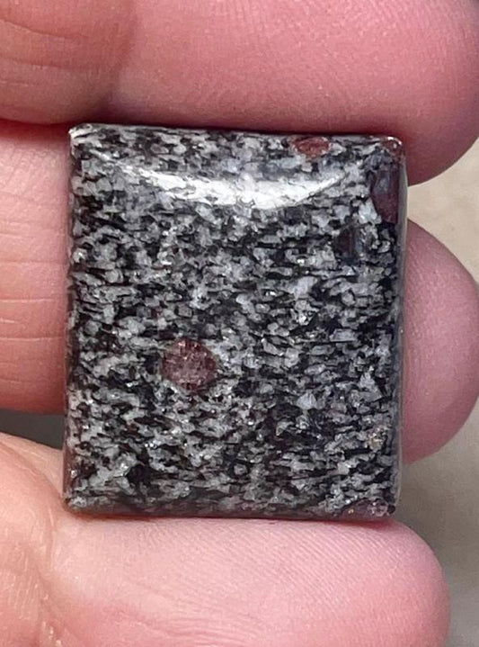 Rectangle 23x20mm Spinel in Matrix Cabochon 12