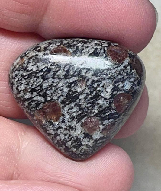 Teardrop 25x28mm Spinel in Matrix Cabochon 19