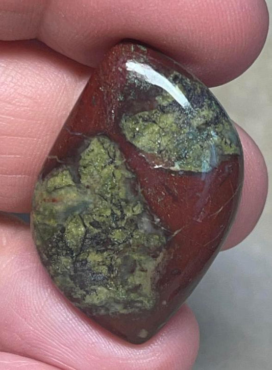 Freeform 33x22mm Dragon Blood Jasper Cabochon 17