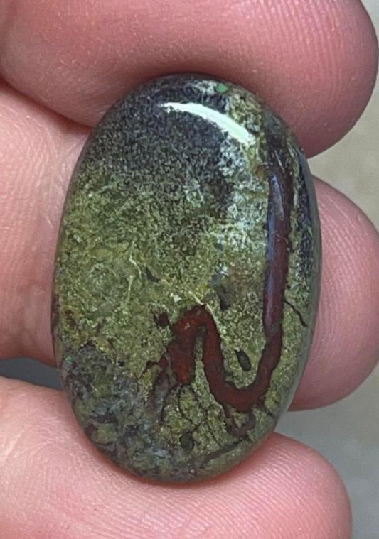 Oval 26x17mm Dragon Blood Jasper Cabochon 22
