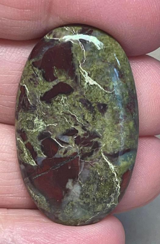 Oval 37x22mm Dragon Blood Jasper Cabochon 28