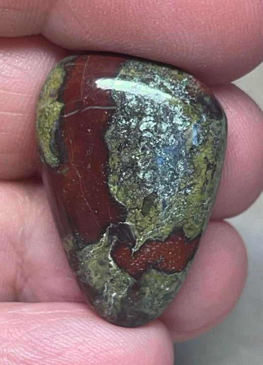 Freeform 29x19mm Dragon Blood Jasper Cabochon 30