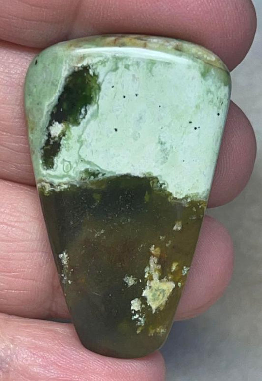Freeform 42x26mm Chrome Chalcedony Cabochon 14