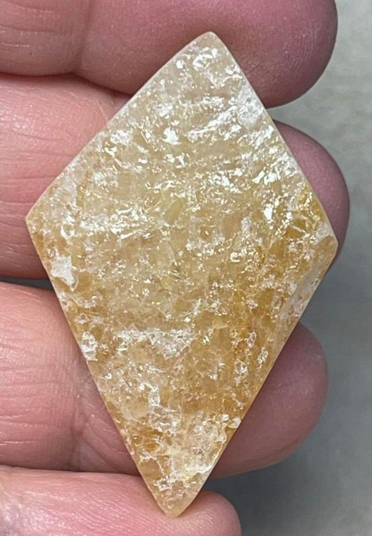 Freeform 44x28mm Himalayan Druzy Citrine Cabochon 10