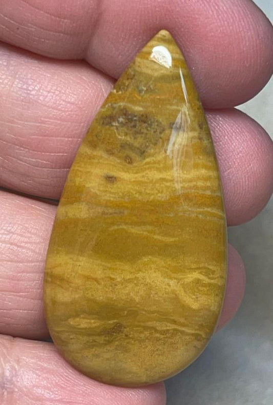 Teardrop 46x23mm Wood Jasper Cabochon 09