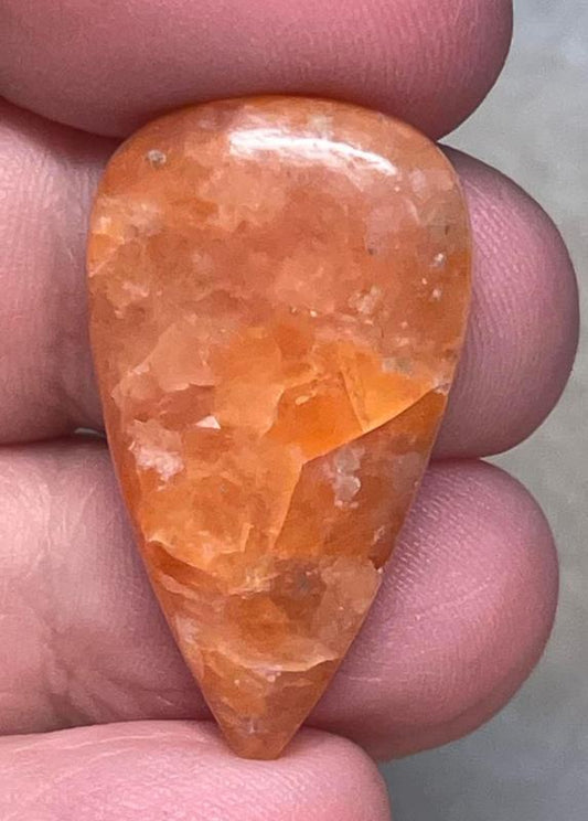 Teardrop 32x18mm Orchid Calcite Cabochon 11