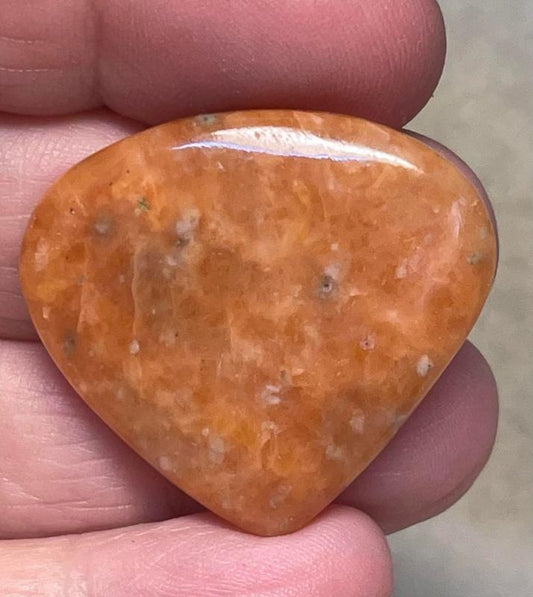 Teardrop 30x33mm Orchid Calcite Cabochon 14