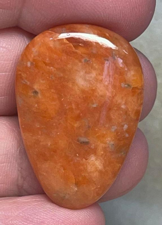Teardrop 33x22mm Orchid Calcite Cabochon 16