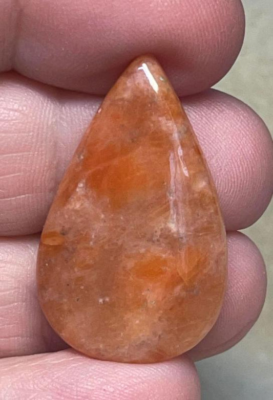 Teardrop 32x20mm Orchid Calcite Cabochon 22