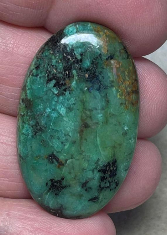 Oval 37x22mm African Turquoise Cabochon 06