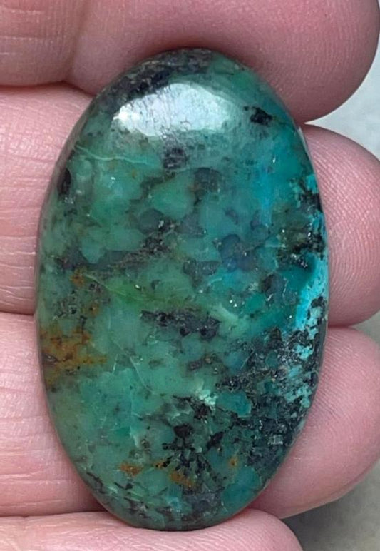 Oval 37x22mm African Turquoise Cabochon 17
