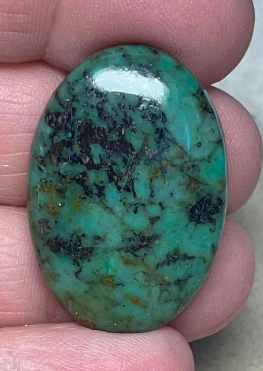 Oval 33x22mm African Turquoise Cabochon 19