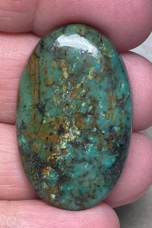 Oval 36x22mm African Turquoise Cabochon 23