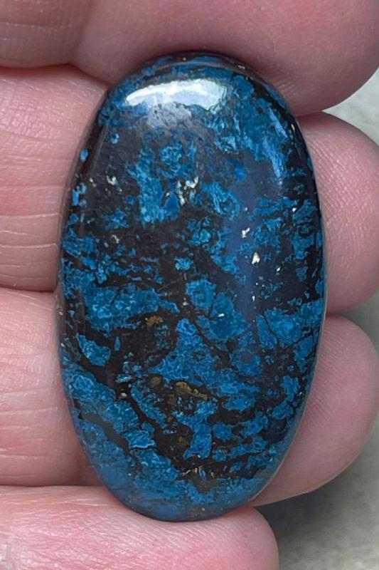 Oval 35x20mm Shattuckite Cabochon 55