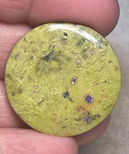 Round 30x30mm Atlantasite Cabochon 34