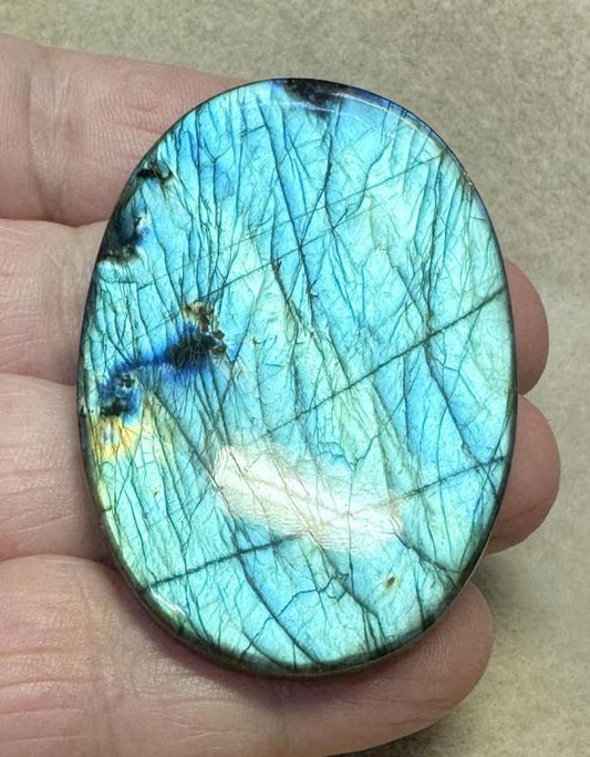 Oval 61x40mm Labradorite Cabochon 210