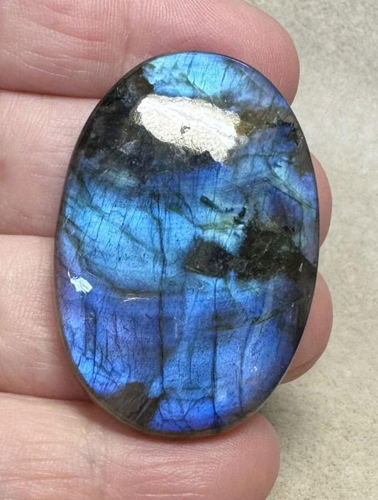 Oval 44x30mm Natural Blue Labradorite Cabochon 22