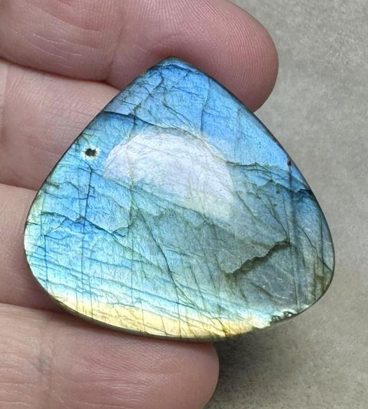 Teardrop 37x40mm Labradorite Cabochon 219