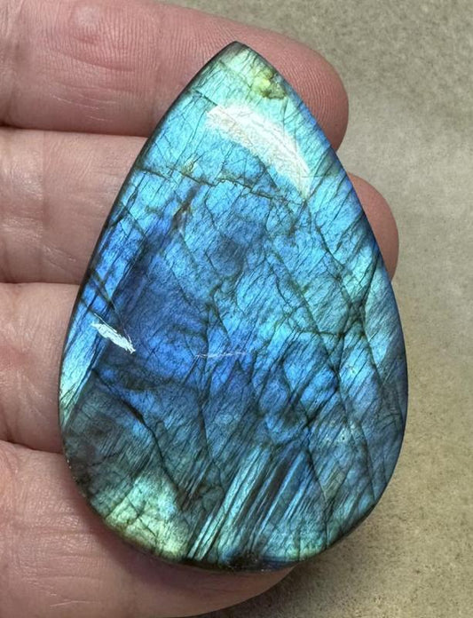 Teardrop 58x27mm Labradorite Cabochon 224