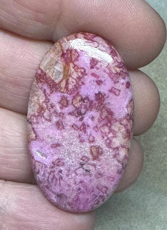 Oval 40x23mm Cobalt Calcite Cabochon 07
