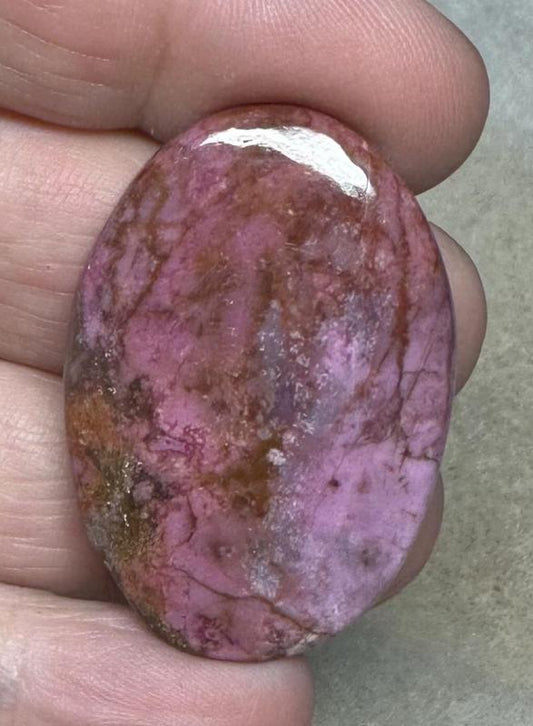 Oval 39x27mm Cobalt Calcite Cabochon 15
