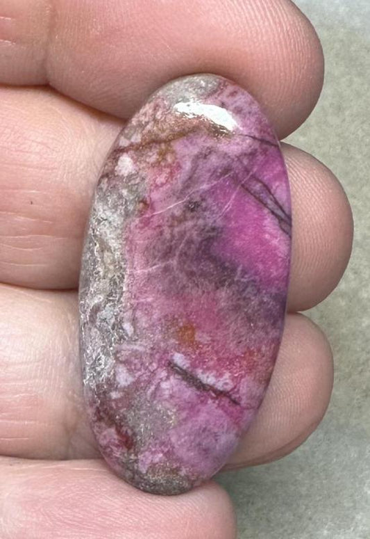 Oval 37x18mm Cobalt Calcite Cabochon 20