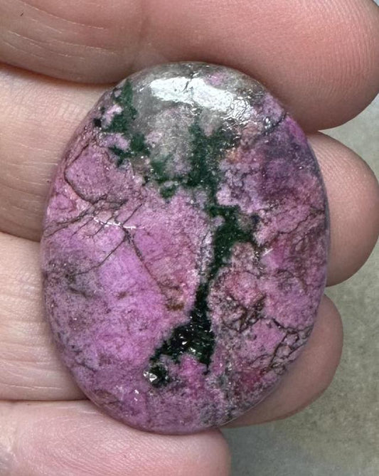 Oval 36x27mm Cobalt Calcite Cabochon 23