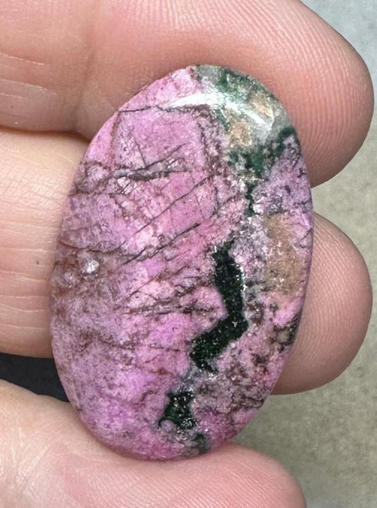 Oval 33x20mm Cobalt Calcite Cabochon 28