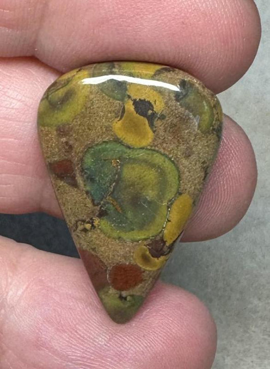 Teardrop 29x20mm Fruit Jasper Cabochon 23