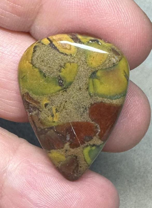 Teardrop 30x21mm Fruit Jasper Cabochon 26