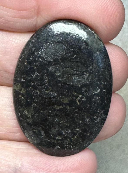 Oval 38x26mm Nuummite Cabochon 17