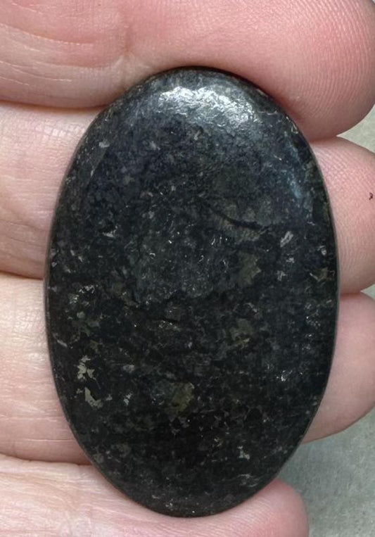 Oval 41x26mm Nuummite Cabochon 23