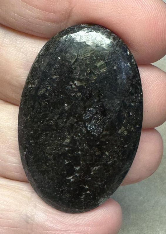 Oval 42x26mm Nuummite Cabochon 24