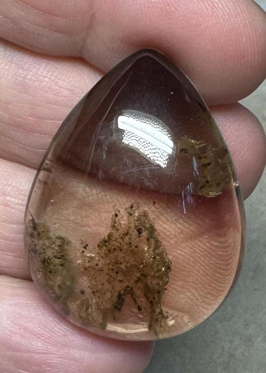 Teardrop 37x28mm Garden Quartz Cabochon 01