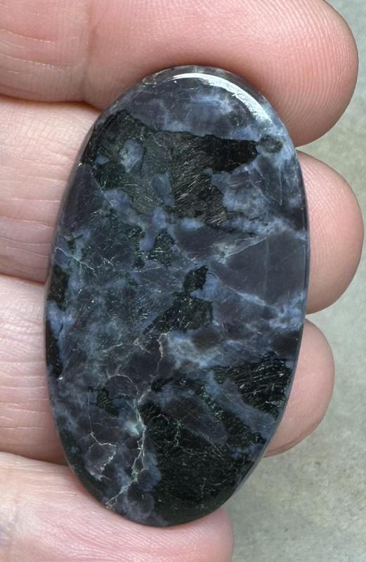 Oval 42x23mm Indigo Gabro Jasper Cabochon 10