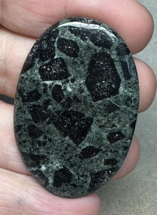Oval 49x32mm Tourmaline in Zoisite Cabochon 04